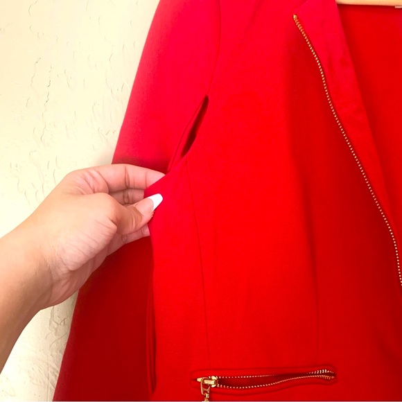 Chico's Ponte Zip Up Cape w/Zippered Pockets NWOT in Chico’s Size 0 (XS/4) - Picture 4 of 8